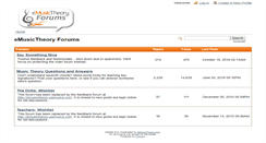 Desktop Screenshot of forum.emusictheory.com